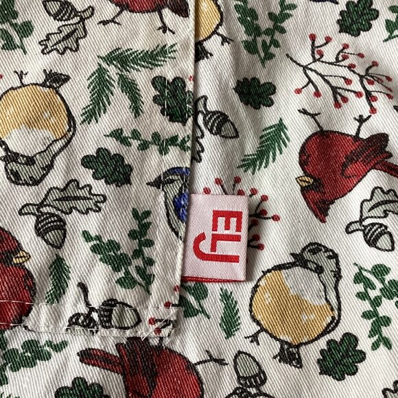 ELJ  Bird Print Apron With Bib One Size Cooking Baking Kitchen Linens - Picture 6 of 7